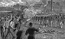 Battle at the Halstead Street viaduct 1877 Battle of the Viaduct.jpeg