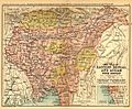 Map of the Province of East Bengal and Assam during the Partition of Bengal (1905-1911).