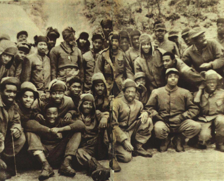 African-American prisoners of war in Korea in 1950.