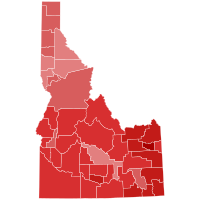 1984 United States Senate election in Idaho results map by county.svg