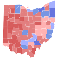 2010 Ohio Attorney General election results map by county.svg