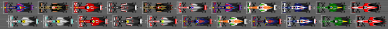 Schéma de la grille de départ du Grand Prix d'Italie 2013