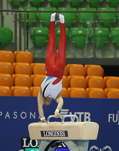 File:2019-06-27 1st FIG Artistic Gymnastics JWCH Men's All-around competition Subdivision 3 Pommel horse (Martin Rulsch) 080.jpg