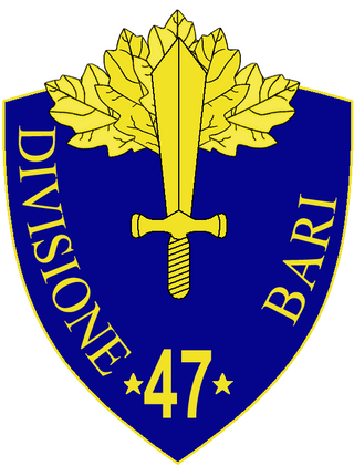 <span class="mw-page-title-main">47th Infantry Division "Bari"</span> Military unit