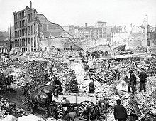 The Great Fire of Toronto of 1904 was a large fire that destroyed much of Downtown Toronto. 4TorontoFire.jpg