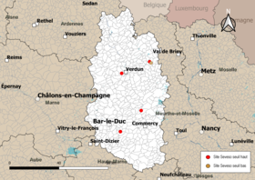 Mappa dei comuni con siti Seveso