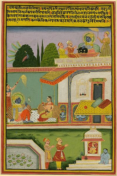 File:6 Asoja (september-october). Barahmasa series. Jaipur, ca. 1800, British Museum.jpg