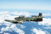 A Honduran Air Force A-37 Dragonfly aircraft during a combined U.S./Honduran training operation in 1983. A-37 HAF.jpg