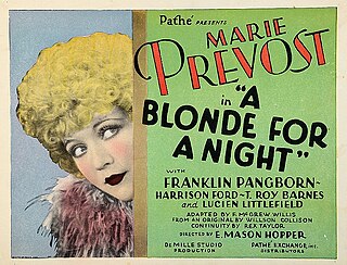 <i>A Blonde for a Night</i> 1928 film