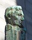 Abraham Lincoln by Gutzon de la Mothe Borglum - Sather Tower - DSC04898.JPG