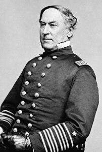 L'admiral David Farragut, commandant en chef de l'US Navy pendant la guerre de Sécession. (définition réelle 2 029 × 3 000)