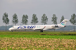 In Bombardier CRJ900 fan Adria Airways (2012)