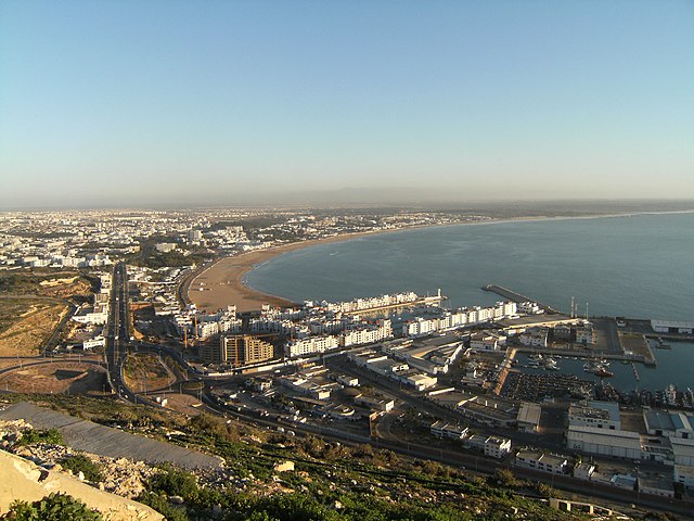 Vista de Agadir desde o casbá