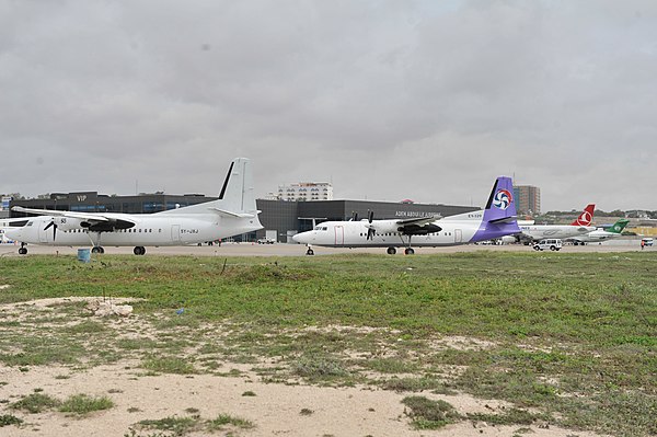 Planes at Mogadishu Airport