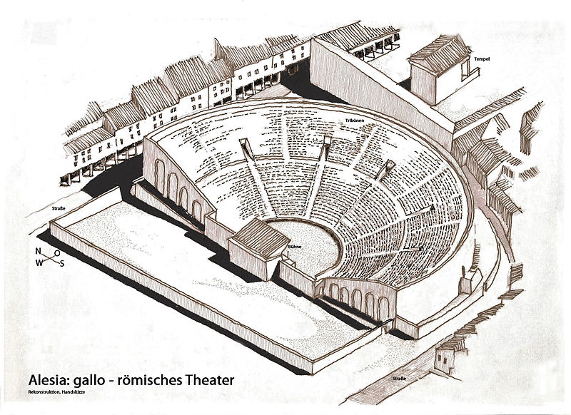 File:Alesia, gallo-römisches Theater, Rekonstruktion.JPG