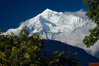 Weisshorn Mountain in the Pennine Alps