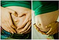 妊婦の腹部