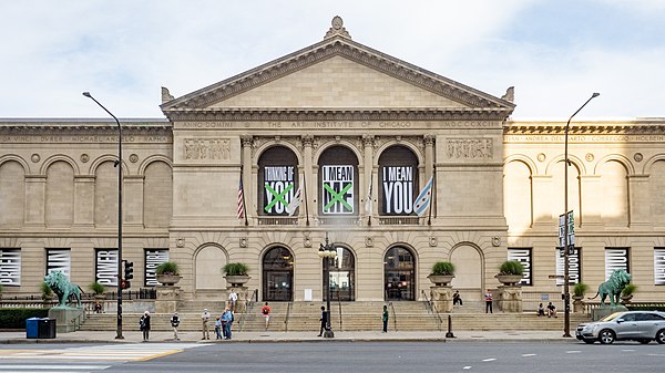 The Art Institute of Chicago seen from Michigan Avenue