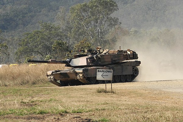 A 1st Armoured Regiment Abrams tank in 2011