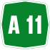 Auto-estrada A11 escudo}}