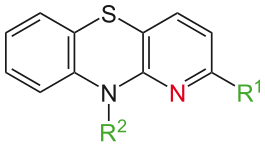 File:Azaphenothiazin-Ringsystem farb.svg