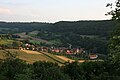 Bächlingen von Langenburg aus gesehen