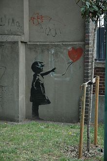 Girl With Balloon Banksy Graffiti Wall Art