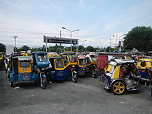 Tricycle terminal in front of SM City Bacoor