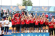 Deutsch: Beachhandball Europameisterschaften 2019 (Beach handball Euro); Tag 6: 7. Juli 2019 – Siegerehrungen English: Beach handball Euro; Day 6: 7 July 2019 – Medal ceremony