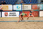 Deutsch: Beachhandball Europameisterschaften 2019 (Beach handball Euro); Tag 2: 3. Juli 2019 – Frauen, Vorrunde Gruppe D, Ukraine-Deutschland 2:0 (23:22, 32:24) English: Beach handball Euro; Day 2: 3 July 2019 – Women Preliminary Round Group D – Ukraine-Germany 2:0 (23:22, 32:24)