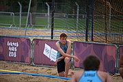 Deutsch: Beachhandball bei den Olympischen Jugendspielen 2018; Tag 5, 10. November 2018; Jungs, Platzierungsrunde - Uruguay-Italien 1:2 English: Beach handball at the 2018 Summer Youth Olympics at 11 October 2018 – Boys Consolation Round – Uruguay-Italy 1:2