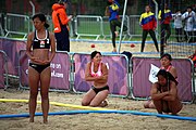 Deutsch: Beachhandball bei den Olympischen Jugendspielen 2018; Tag 5, 10. November 2018; Mädchen, Platzierungsrunde - Russland-Hongkong 2:0 English: Beach handball at the 2018 Summer Youth Olympics at 11 October 2018 – Girls Consolation Round – Russland-Hong Kong 2:0