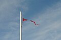 * Nomination Tattered Flag of Saint George, at Beesands, Devon, England. --Pigsonthewing 21:51, 23 February 2020 (UTC) * Decline  Oppose I find it too noisy, perhaps f/16 is a killer --Podzemnik 02:29, 24 February 2020 (UTC)