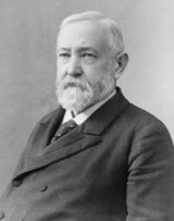 Black-and-white photographic portrait of Benjamin Harrison