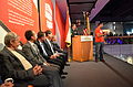 Beyond Rubik's Cube VIP opening at Liberty Science Center podium photo.JPG