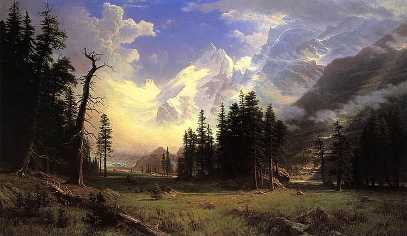 File:Bierstadt Albert The Morteratsch Glacier Upper Engadine Valley Pontresina.jpg