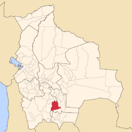 Province de Nor Cinti - Localisation