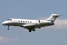 The most widespread super mid-size jet is the Challenger 300. Bombardier BD-100-1A10 Challenger 300 AN1921759.jpg