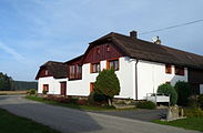 Čeština: Dům čp. 4 ve vsi Bor v okrese Český Krumlov. English: House No 4 in the village of Bor, Český Krumlov District, South Bohemian Region, Czech Republic.