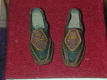 Shoes made by an Italian POW at Eden Camp Bread shoes.jpg