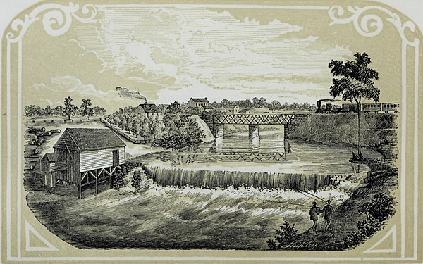 The 1850 CC&C bridge over the Black River near Grafton, Ohio