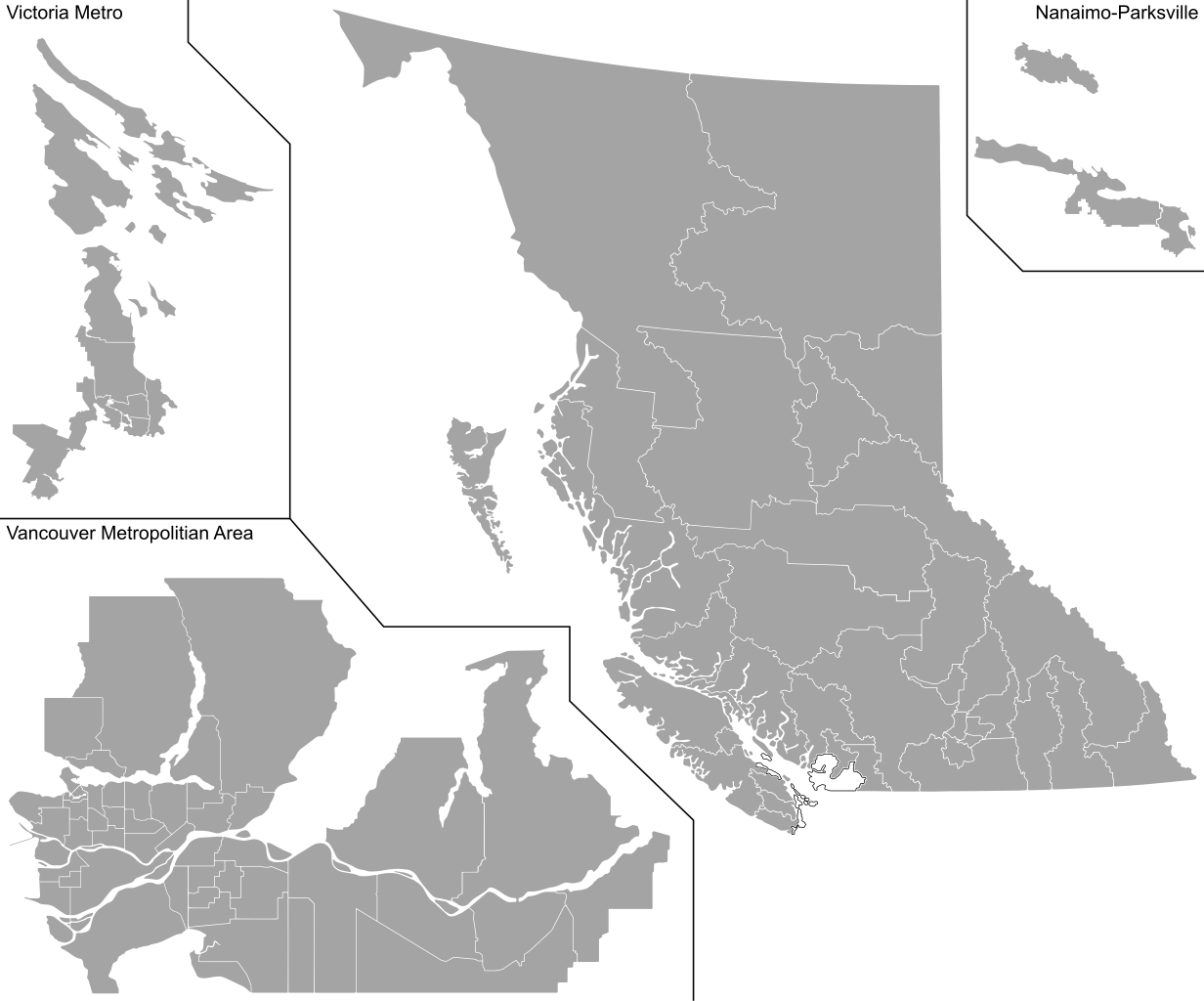 Blank Map Of British Columbia