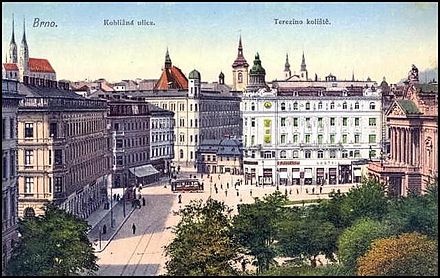 Malinovského náměstí, im Jahre 1907