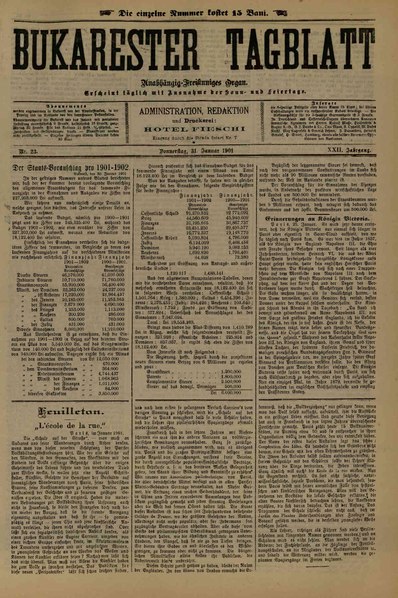 File:Bukarester Tagblatt 1901-01-31, nr. 023.pdf