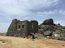 Remains of a gold mill at Bushiribana