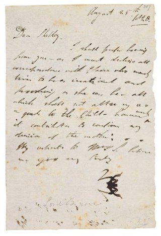 <span class="mw-page-title-main">Byron's letters</span>