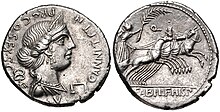 C. Annius T. f. T. n & L. Fabius L. f. Hispaniensis. Perak Denarius.jpg