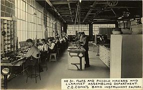 Flute and Piccolo makers and clarinet assembling department