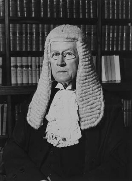 Latham as Chief Justice in 1945