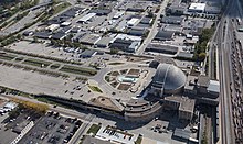 Remaining landscaping and converted parking space, 2016 CUT aerial 03.jpg